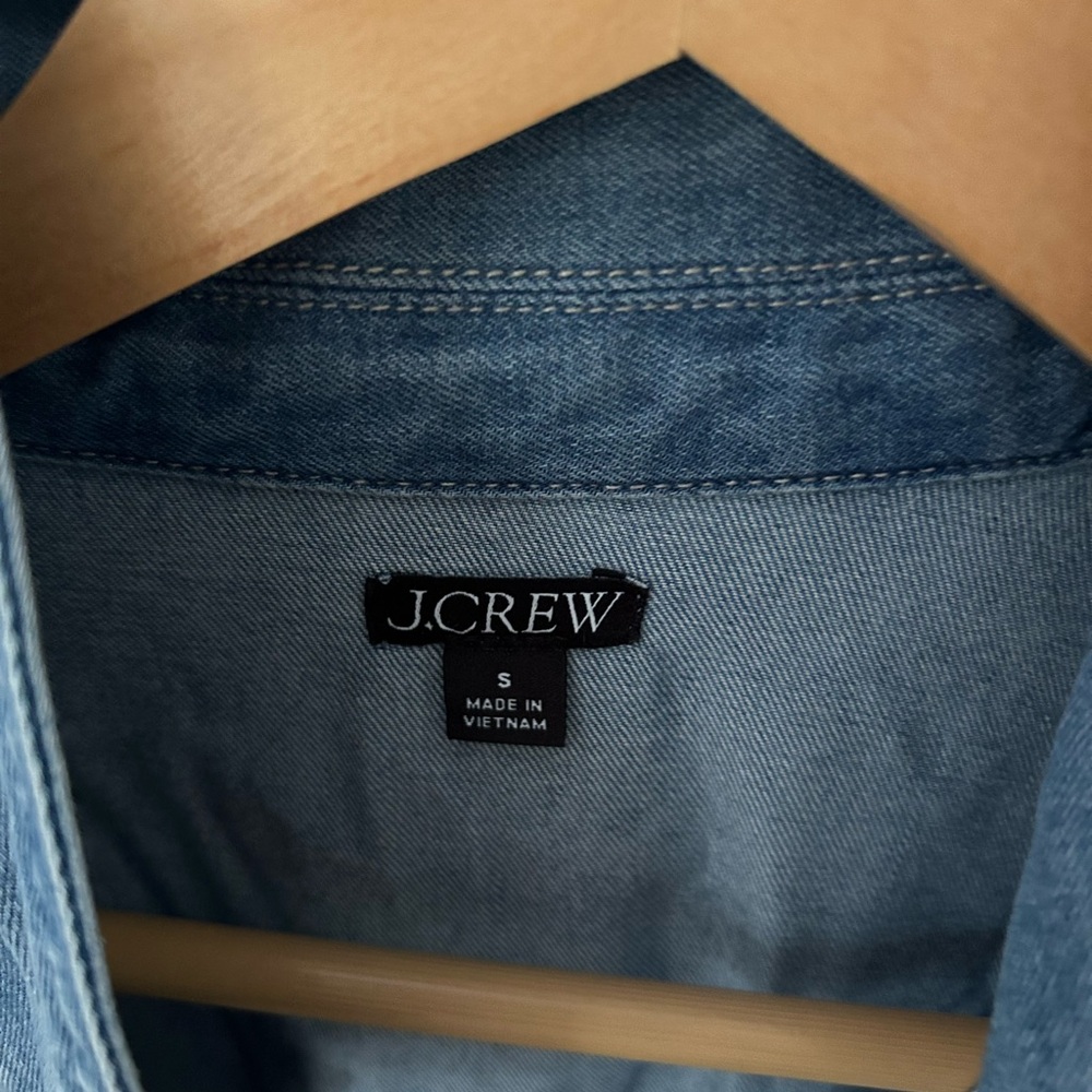 J.crew Popover dress in chambray - Picture 6 of 8